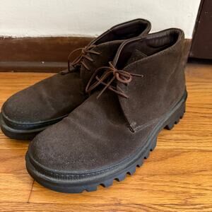 TO BOOT NEW YORK | Adam Derrick | Brown Suede 90s Style Lug Sole Chukka Boot 7.5